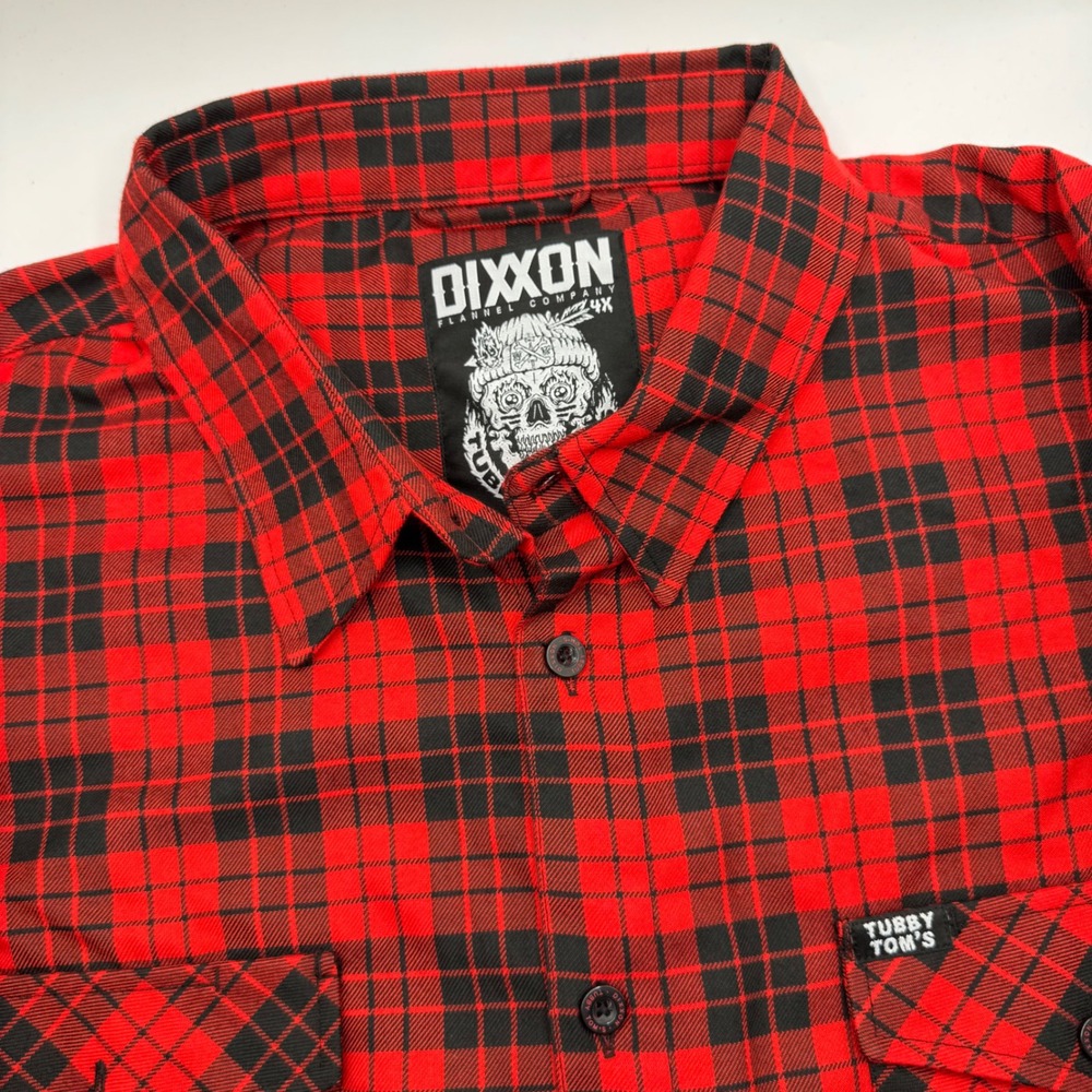 Dixxon Flannel Company Tubby Tom's Red Plaid Buffalo Flannel‎ Men's Big Tall 4XL
